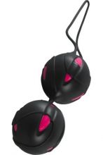 Вагинальные шарики Teneo duo черно-розовые